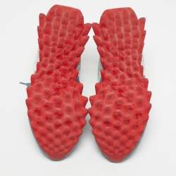 Pre Owned Christian Louboutin Multicolor Suede and Leather Loubishark Sneakers Size 43.5