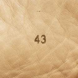 Pre Owned Christian Louboutin Red Suede Louis Spikes High Top Sneakers Size 43