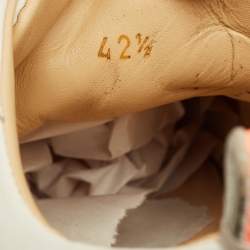 Pre Owned Christian Louboutin Tricolor Leather and Suede Happyrui Low Top Sneakers Size 42.5