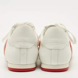 Pre Owned Christian Louboutin Tricolor Leather and Suede My K Low Sneakers Size 43