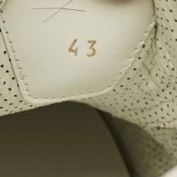 Pre Owned Christian Louboutin Tricolor Leather and Suede My K Low Sneakers Size 43