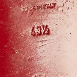 Pre Owned Christian Louboutin Black Patent Leather Spike Loafers Size 43.5