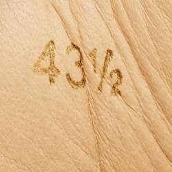 Pre Owned Christian Louboutin White Leather and Mesh Spike Lace Up Sneakers Size 43.5