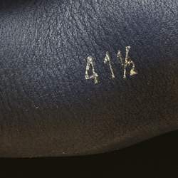 Pre Owned Christian Louboutin Blue Suede Chambeliboat Slip On Sneakers Size 41.5