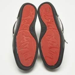 Pre Owned Christian Louboutin Orlato Size 44 Multicolor Patent Leather High Top Sneakers