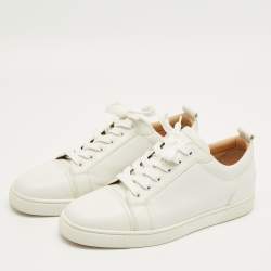 مملوكة مسبقًا حذاء رياضي كريستيان لوبوتان لويس جونيور سبايك جلد أسود مقاس 39