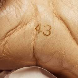 مملوكة مسبقًا حذاء رياضي كريستيان لوبوتان رانتولوف قماش منسوج جلد أبي ض/أزرق بحري منخفض مقاس 43