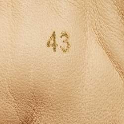 مملوكة مسبقًا Christian Louboutin Louis Size 43 Beige Leather and Python Leather High Top Sneakers