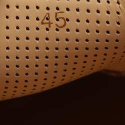 Pre Owned Christian Louboutin F.A.V Fique A Vontade Size 45 Copper Suede Slip On Sneakers