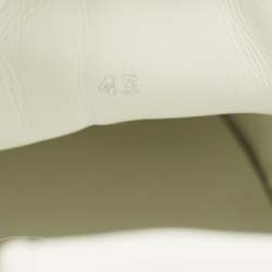 Pre Owned Christian Louboutin Louis Junior Size 43 White Perforated Leather Low Top Sneakers