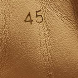 Pre Owned حذاء رياضي كريستيان لوبوتان لويس جونيور نسيج لوركس مزدوج اللون وشمواه مقاس 45