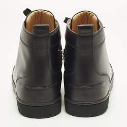 مملوكة مسبقًا حذاء رياضي كريستيان لوبوتان لو مرصع سبايك جلد و شبك ميتاليك مقاس 40