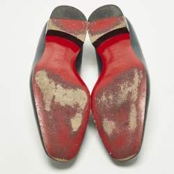 مملوكة مسبقًا Christian Louboutin Dandelion Grosgrain Size 45 Blue Leather Loafers