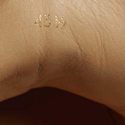 Pre Owned Christian Louboutin Spike Size 43.5 Tricolor Leather and Patent Stone Print High Top Sneakers