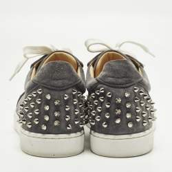 مملوكة مسبقًا حذاء رياضي كريستيان لوبوتان لو سبايك أورلاتو رمادي شاموا منخفض مقاس 41