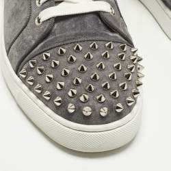 مملوكة مسبقًا حذاء رياضي كريستيان لوبوتان لو سبايك أورلاتو رمادي شاموا منخفض مقاس 41