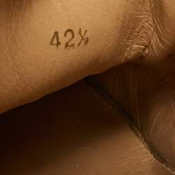 Pre Owned Christian Louboutin Size 42.5 Multicolor Canvas And Patent Leather Floral Applique Slip On Sneakers