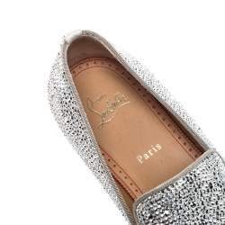 Christian Louboutin Swarovski Dandelion Strass Loafers Size 42