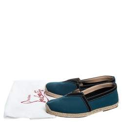 مملوكة مسبقًا حذاء إسبادريل كريستيان لوبوتان اوس كانفاس أزرق مقاس 40