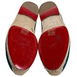 مملوكة مسبقًا حذاء إسبادريل كريستيان لوبوتان اوس كانفاس أزرق مقاس 40