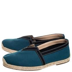 مملوكة مسبقًا حذاء إسبادريل كريستيان لوبوتان اوس كانفاس أزرق مقاس 40