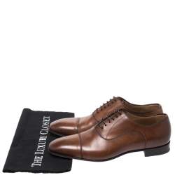 Christian Louboutin Brown Greggo Lace Up Oxfords Size 40