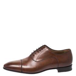 Christian Louboutin Brown Greggo Lace Up Oxfords Size 40