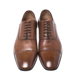 Christian Louboutin Brown Greggo Lace Up Oxfords Size 40