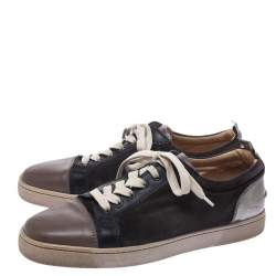 Christian Louboutin Multicolor Leather And Suede Rantulow Sneakers Size 43