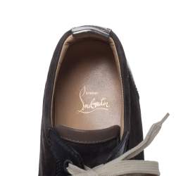 Christian Louboutin Multicolor Leather And Suede Rantulow Sneakers Size 43