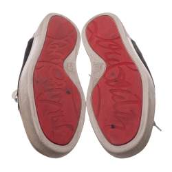 Christian Louboutin Multicolor Leather And Suede Rantulow Sneakers Size 43