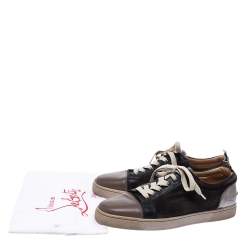 Christian Louboutin Multicolor Leather And Suede Rantulow Sneakers Size 43