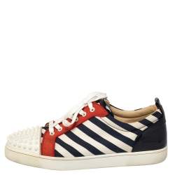 Pre Owned حذاء رياضى كريستيان لوبوتان 2019 سبايكز فيرزى جونيور جلد وكانفاس متعدد الألوان مقاس 45