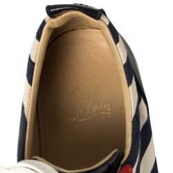 Pre Owned حذاء رياضى كريستيان لوبوتان 2019 سبايكز فيرزى جونيور جلد وكانفاس متعدد الألوان مقاس 45