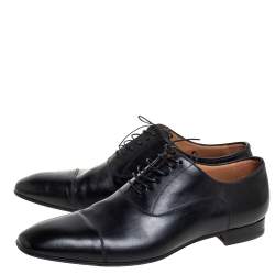 Christian Louboutin Black Leather Greggo Derby Size 44.5