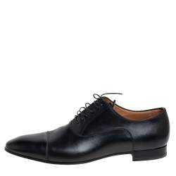 Christian Louboutin Black Leather Greggo Derby Size 44.5