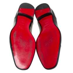 Christian Louboutin Black Leather Greggo Derby Size 44.5