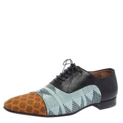 Christian Louboutin Black Greggo Spikes Oxfords