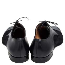 Pre Owned Christian Louboutin Black Leather and Suede Daviol Derby Size 43