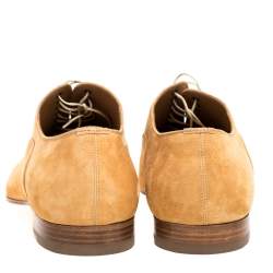 مملوكة مسبقًا حذاء أكسفورد كريستيان لوبوتان رباط جرغو سويدي بني مقاس 43.5