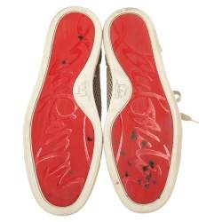 مملوكة مسبقًا حذاء رياضي كريستيان لوبوتان رانتوس سويدي رصاصي مرتفع من أعلى مقاس 42