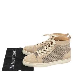 مملوكة مسبقًا حذاء رياضي كريستيان لوبوتان رانتوس سويدي رصاصي مرتفع من أعلى مقاس 42