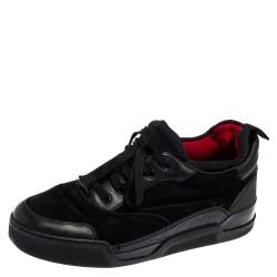 Christian Louboutin Aurelien Donna Glitter Leather Sneakers – thankunext.us