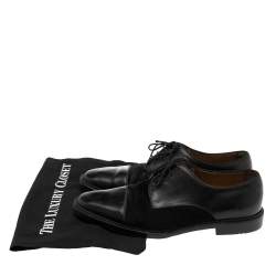 Christian Louboutin Black Leather and Suede Daviol Derby Size 41.5