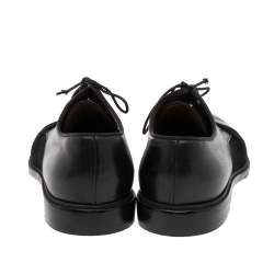 Christian Louboutin Black Leather and Suede Daviol Derby Size 41.5
