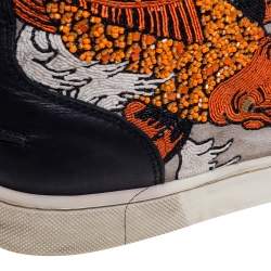 Christian Louboutin Multicolor Leather And Suede  Rantus Orlato High Top Sneakers Size 43