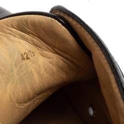 Pre Owned حذاء رياضي فلات كريستيان لوبوتان لوي جلد أسود مرتفع من أعلى مقاس 42.5