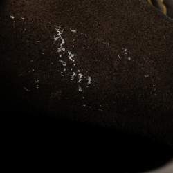 مملوكة مسبقًا حذاء لوفرز كريستيان لوبوتان  سيل بوت جلد أصفر/ بني مقاس 45 