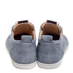 Christian Louboutin Grey Suede F.A.V Fique A Vontade Sneakers Size 43.5