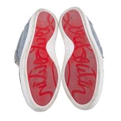 Christian Louboutin Grey Suede F.A.V Fique A Vontade Sneakers Size 43.5